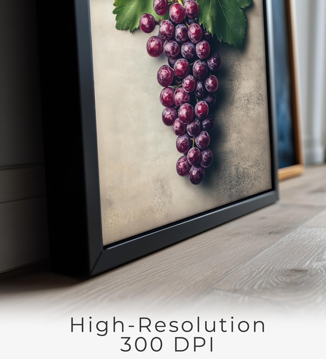 Grape Wall Art, Farmhouse Kitchen Fruit Decor - Image 2