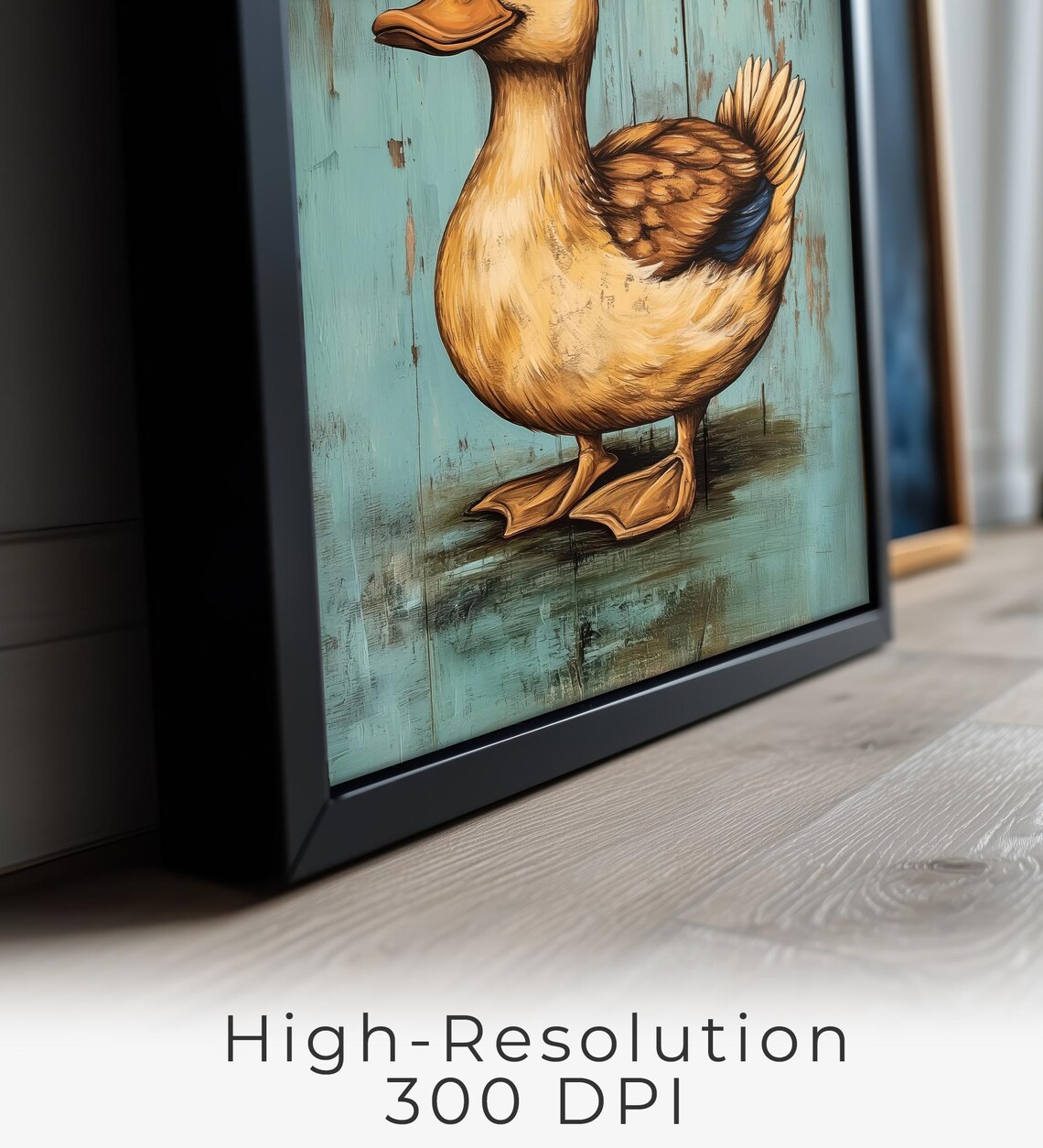 Farmhouse Duck Rustic Artwork, Country Style - Image 2