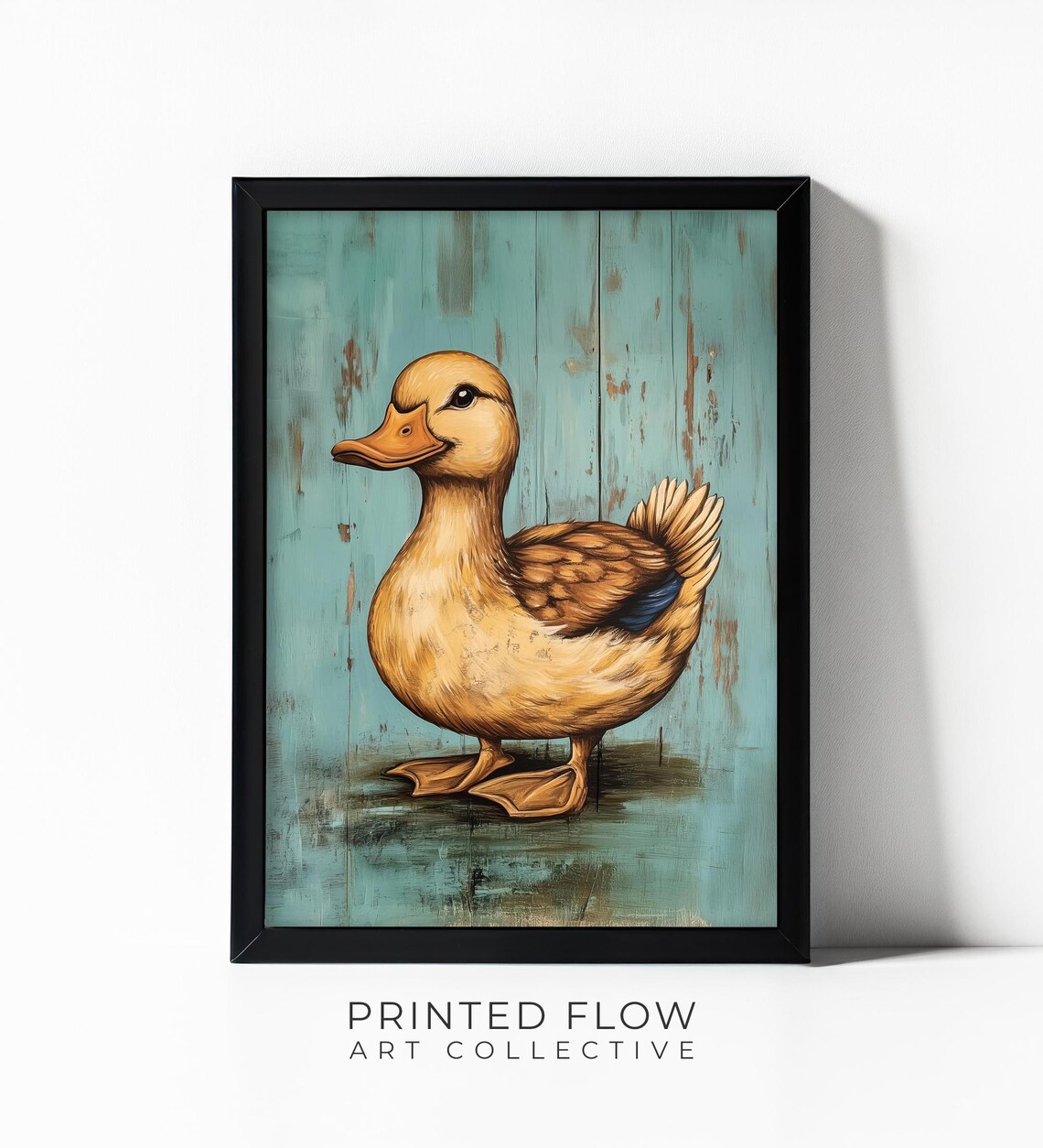 Farmhouse Duck Rustic Artwork, Country Style