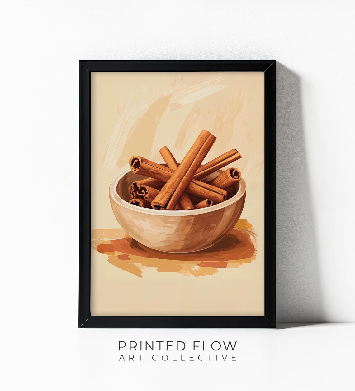 Cinnamon Farmhouse Kitchen Decor, Rustic Botanical