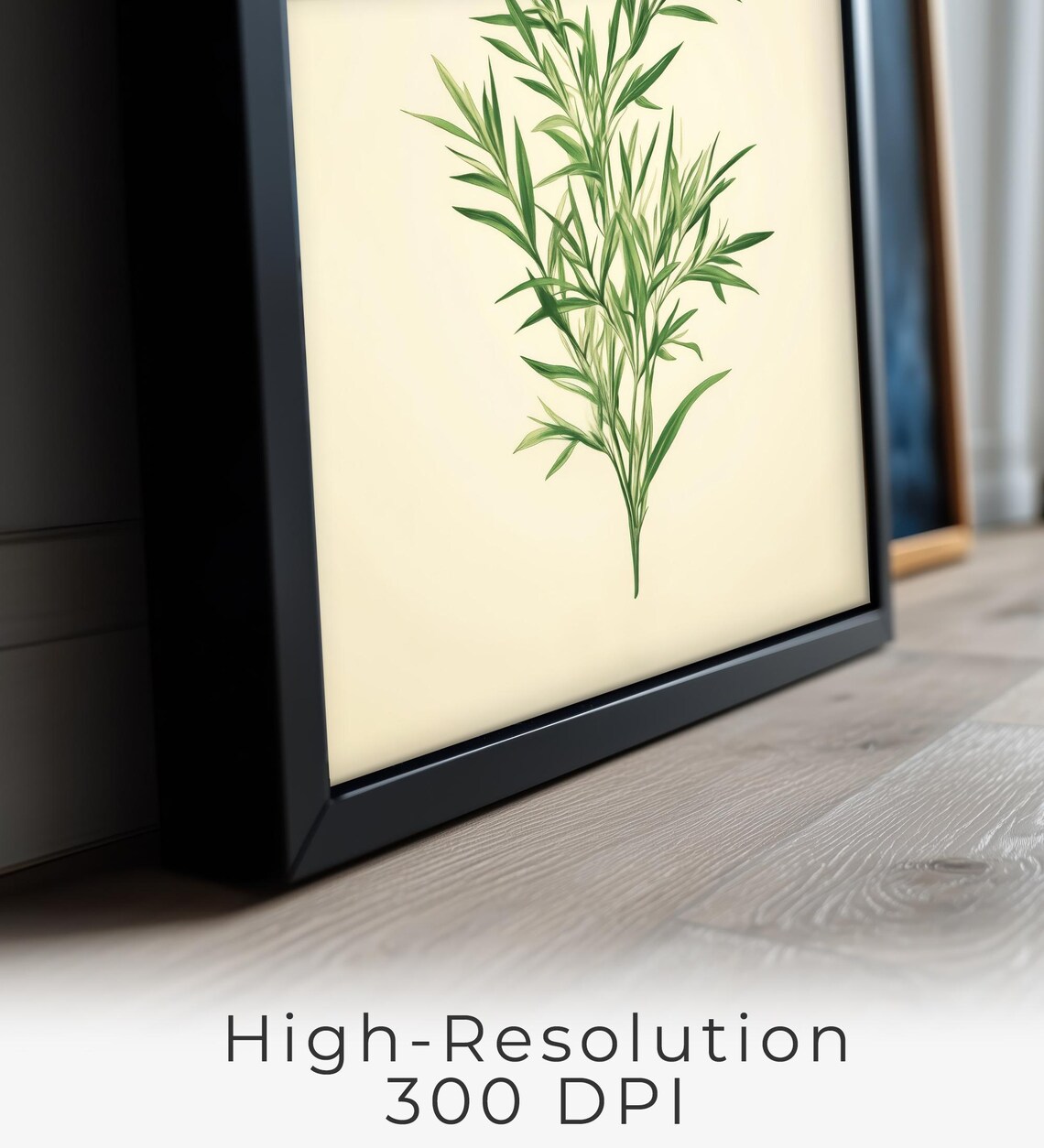 Tarragon Wall Art, Minimalist Botanical Decor - Image 2
