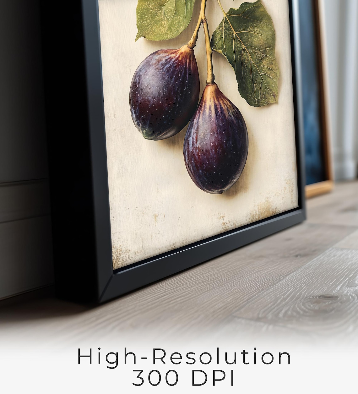 Fig Wall Art, Farmhouse Kitchen Botanical Decor - Image 2