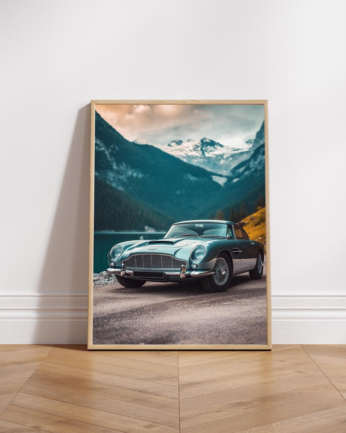 Sports Car Wall Art Poster Retro Decor Lover Gift Home Decoration British
