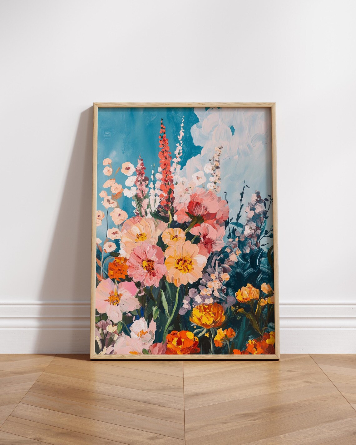 Floral Matte Vertical Posters Flower Wall Art Botanical Prints Home Decor Gift For Garden Lovers