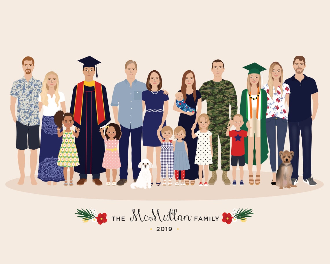 Family Drawing, Add Person Art Print - Image 5