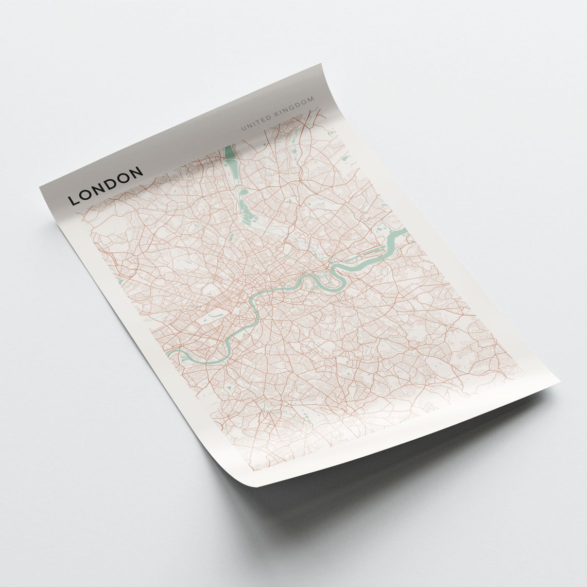 London Map Poster London Poster London Wall Art London Print London Map Print London Travel United Kingdom - Image 2
