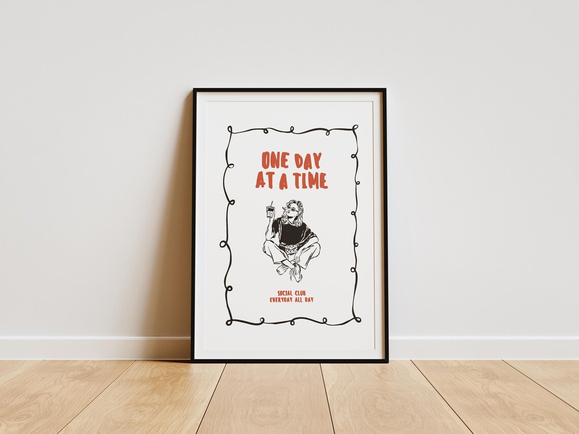 Self Care Minimalist Inspirational Quote, Typography Art - Image 2