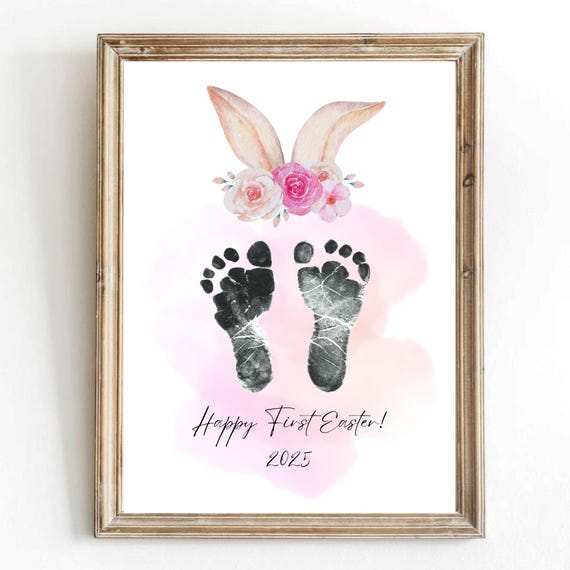 My First Easter Footprints Keepsake, Easter Bunny