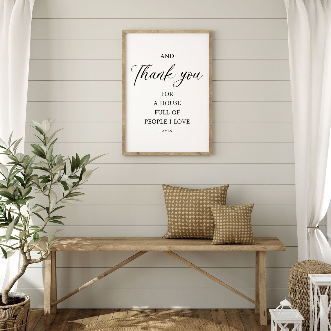 And Thank You For A House Full Of People I Love Faith Poster - Image 3