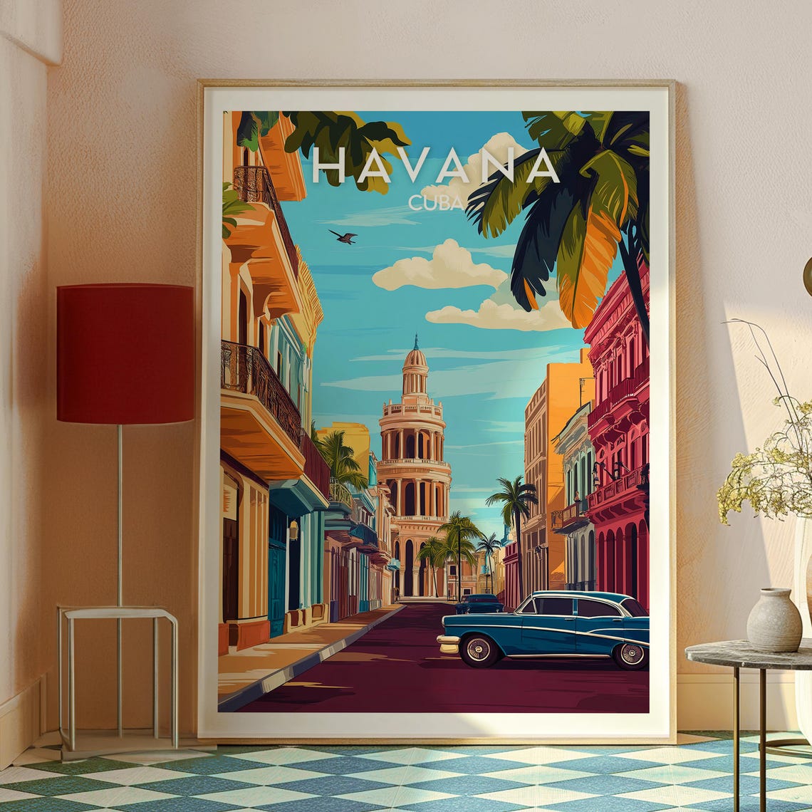 Havana Travel Print Wall Art Poster La Habana Cuban - Image 2