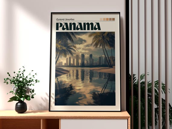 Panama Print Wall Art Beach Travel Bocas Del Toro Central America Poster