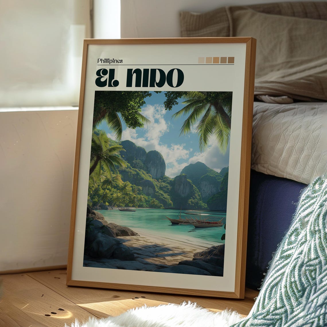 El Nido Philippines Karst Islands Turquoise Lagoon Photo Poster - Image 3