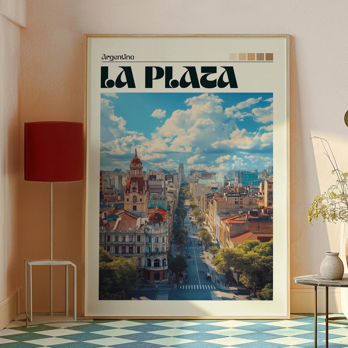 La Plata Travel Print Argentina Wall Art Buenos Aires Poster Gift For Traveller - Image 2