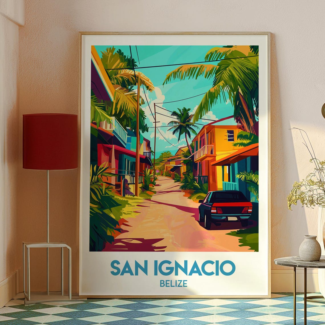 San Ignacio Print Belize Wall Art Coast Travel Central America - Image 2