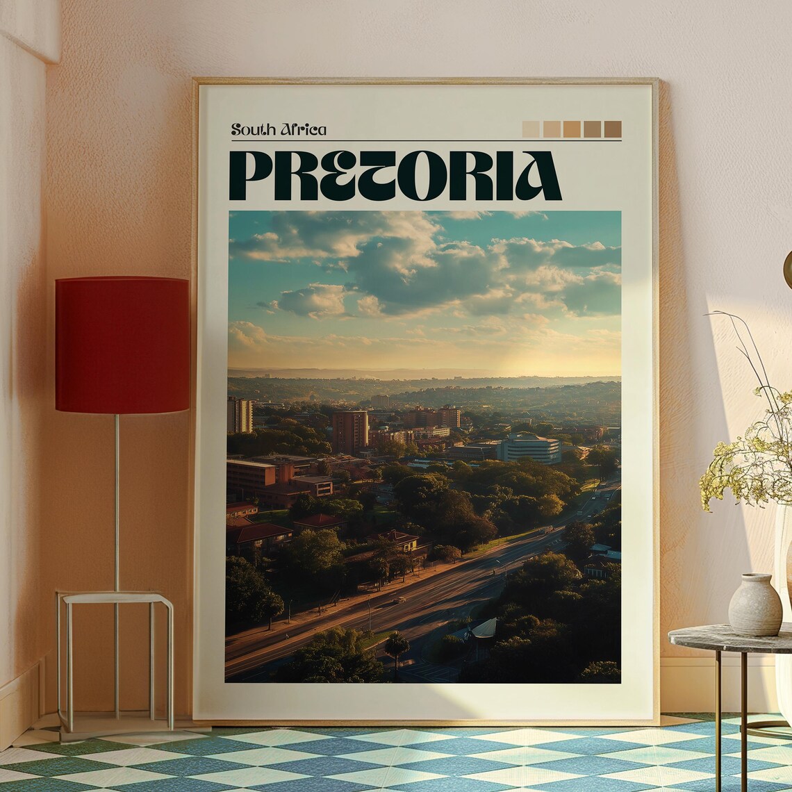Pretoria South Africa Travel Poster, African Wildlife - Image 2
