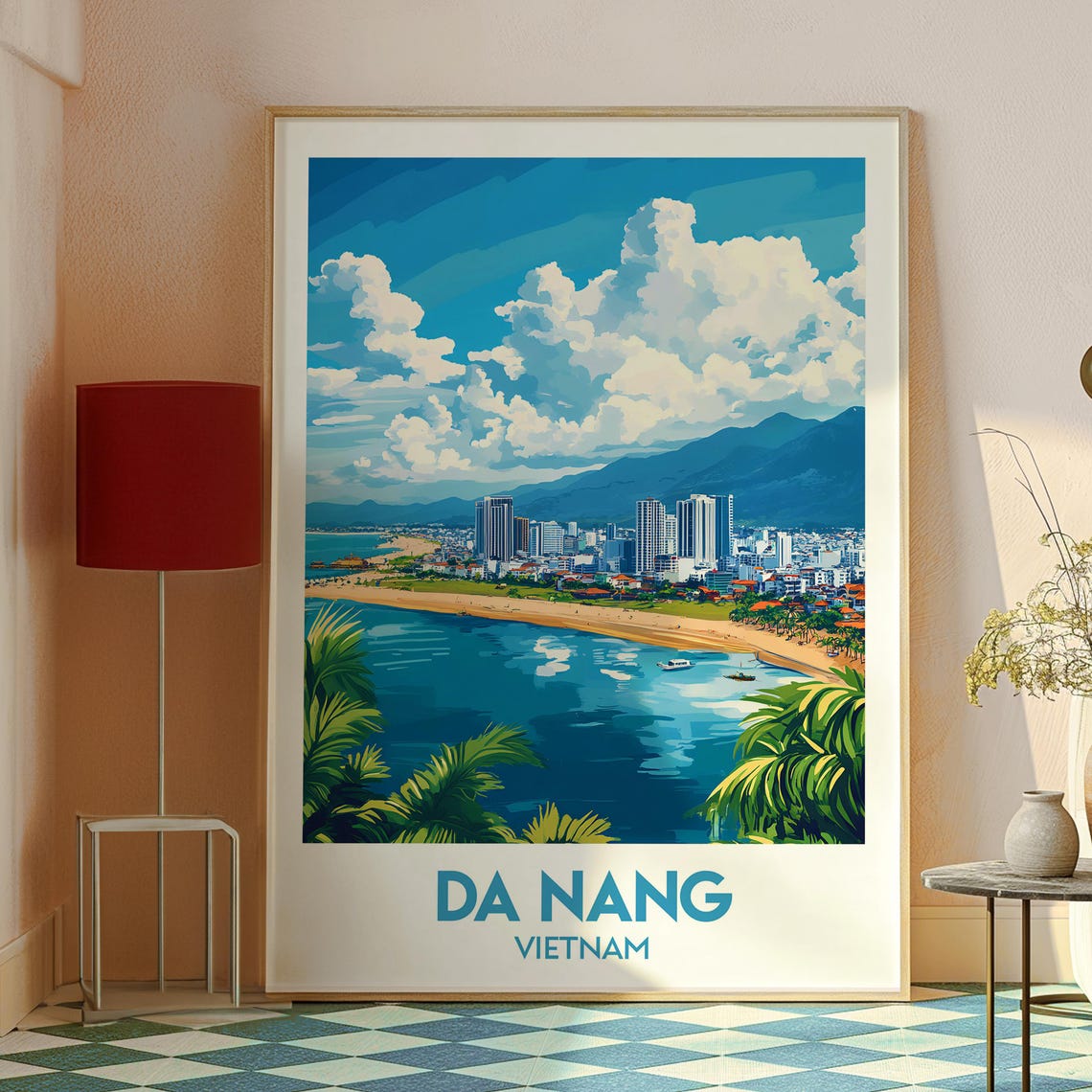 Da Nang Vietnam Travel Poster, Coastal Se Asia - Image 2