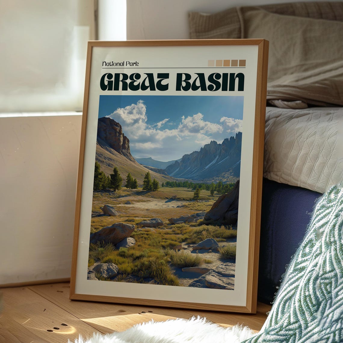 Great Basin National Park Nevada Rocky Mountain Valley Poster - Image 3