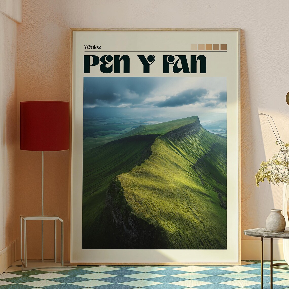 Pen Y Fan, Wales Countryside Travel Poster - Image 2