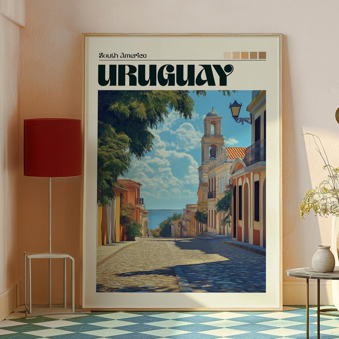 Uruguay Poster Art Montevideo Travel Print Wall Backpacking South America - Image 2