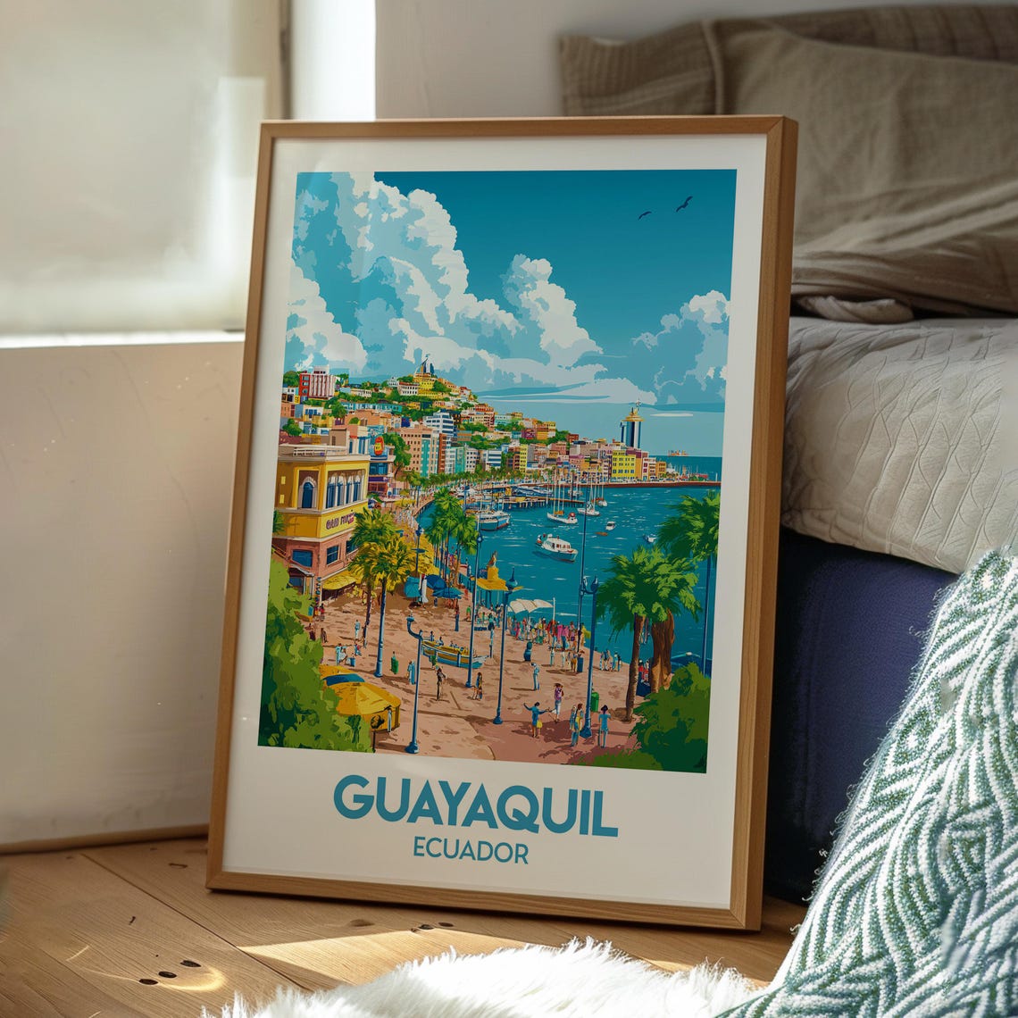 Guayaquil Poster Ecuador Art Travel Print Wall Backpacking South America - Image 3