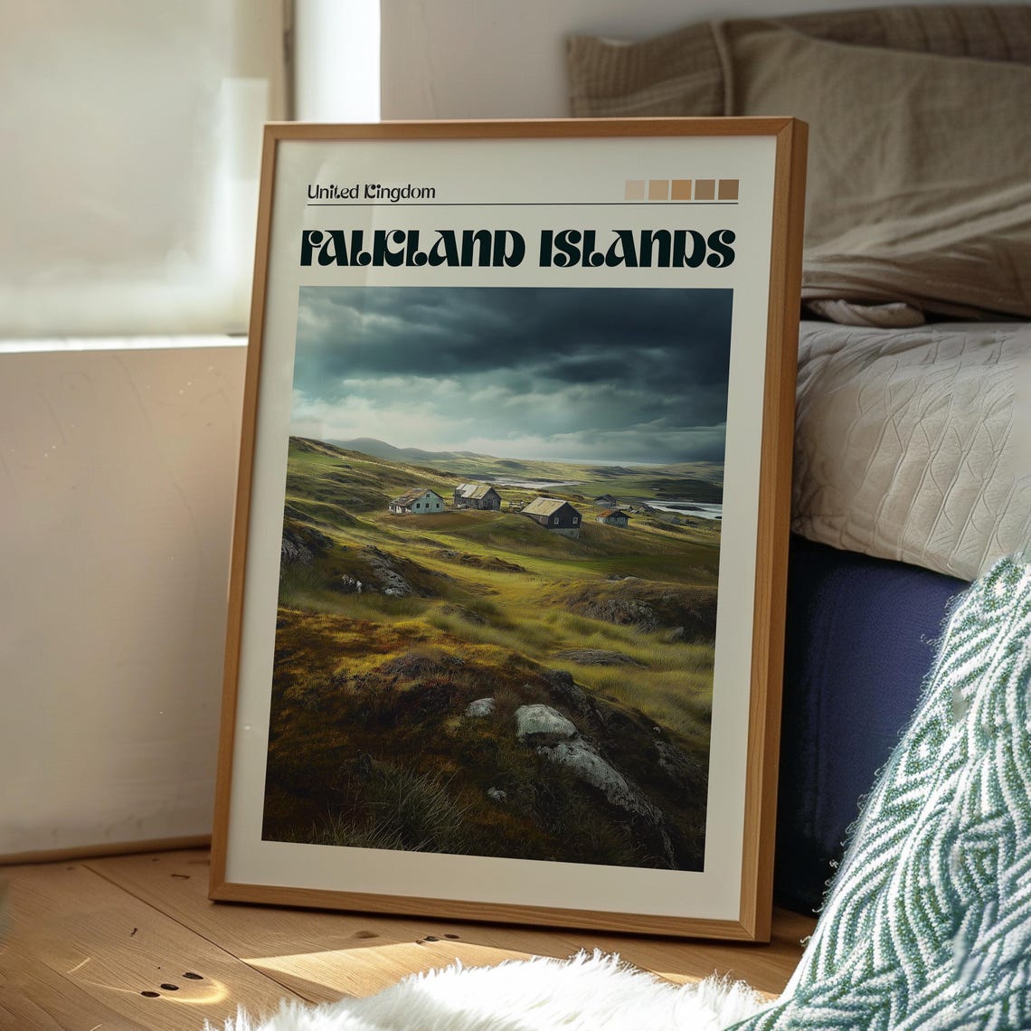 Falkland Islands Print Islas Malvinas Wall Art British Overseas Territory Poster Sea Lion - Image 3