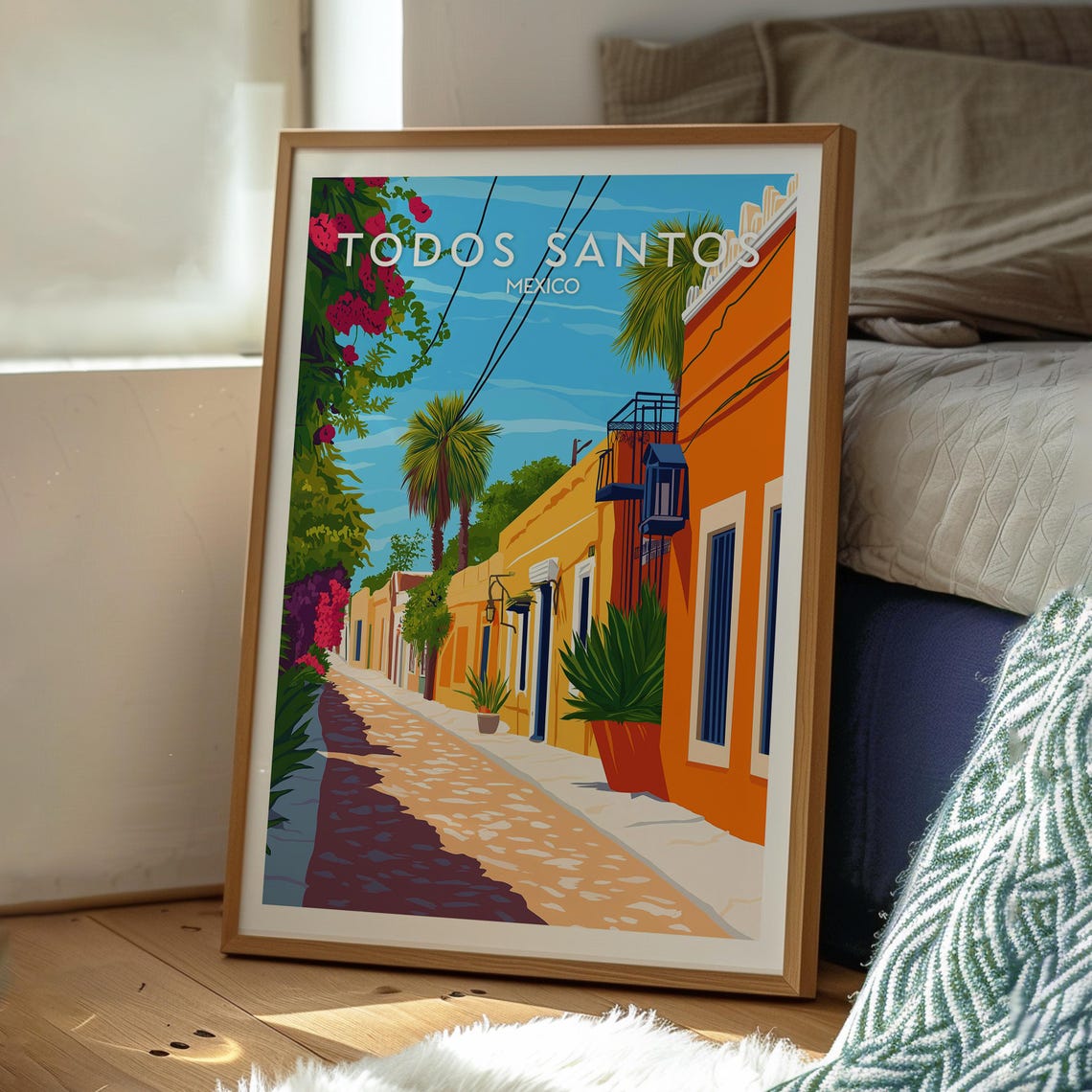 Todos Santos Mexico Travel Poster, City Wall Art - Image 3