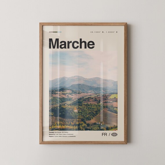 Marche Print Wall Art Poster Photo Dcor Map France