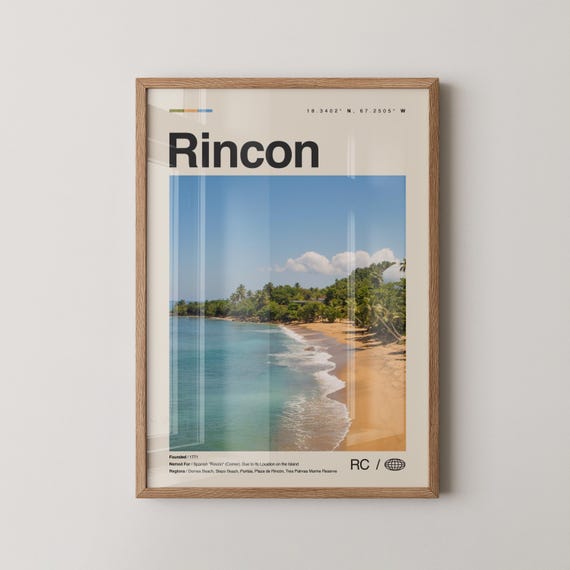 Rincon Print Rincn Wall Art Poster Photo Dcor Puerto Rico Caribbean Aasco Aguada