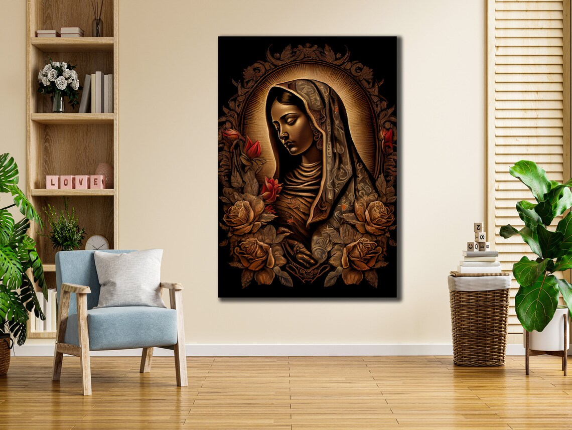 Virgin Of Guadalupe Religious Art Print, Home Decor - Image 2