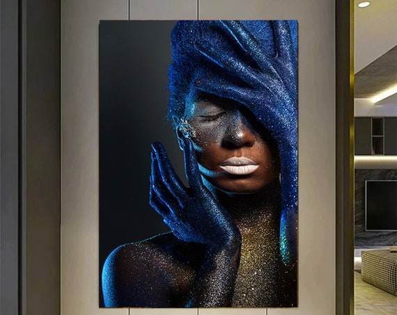 African Women Nordic Style Canvas Painting Portrait Posters And Prints Abstract Sexy Wall Pictures For Living Room Home Decor