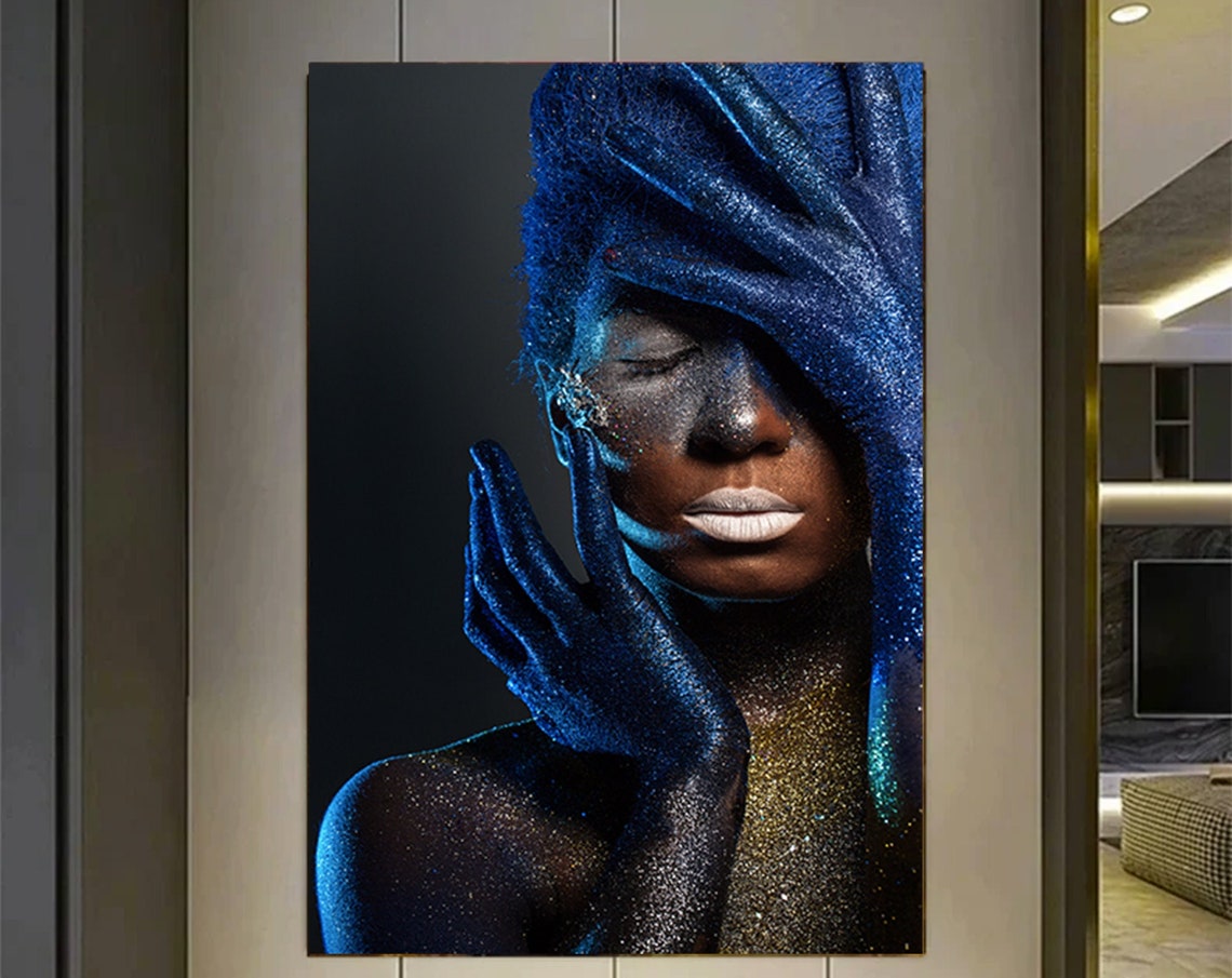 African Women Nordic Style Canvas Painting Portrait Posters And Prints Abstract Sexy Wall Pictures For Living Room Home Decor