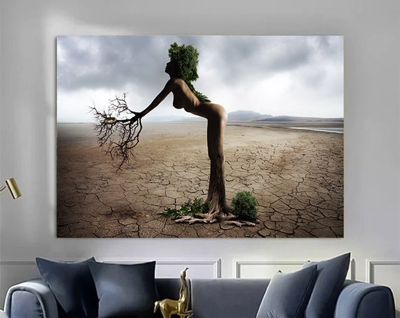 Tree Branch Print Abstract Large Forest Wall Art Trees Canvas Extra