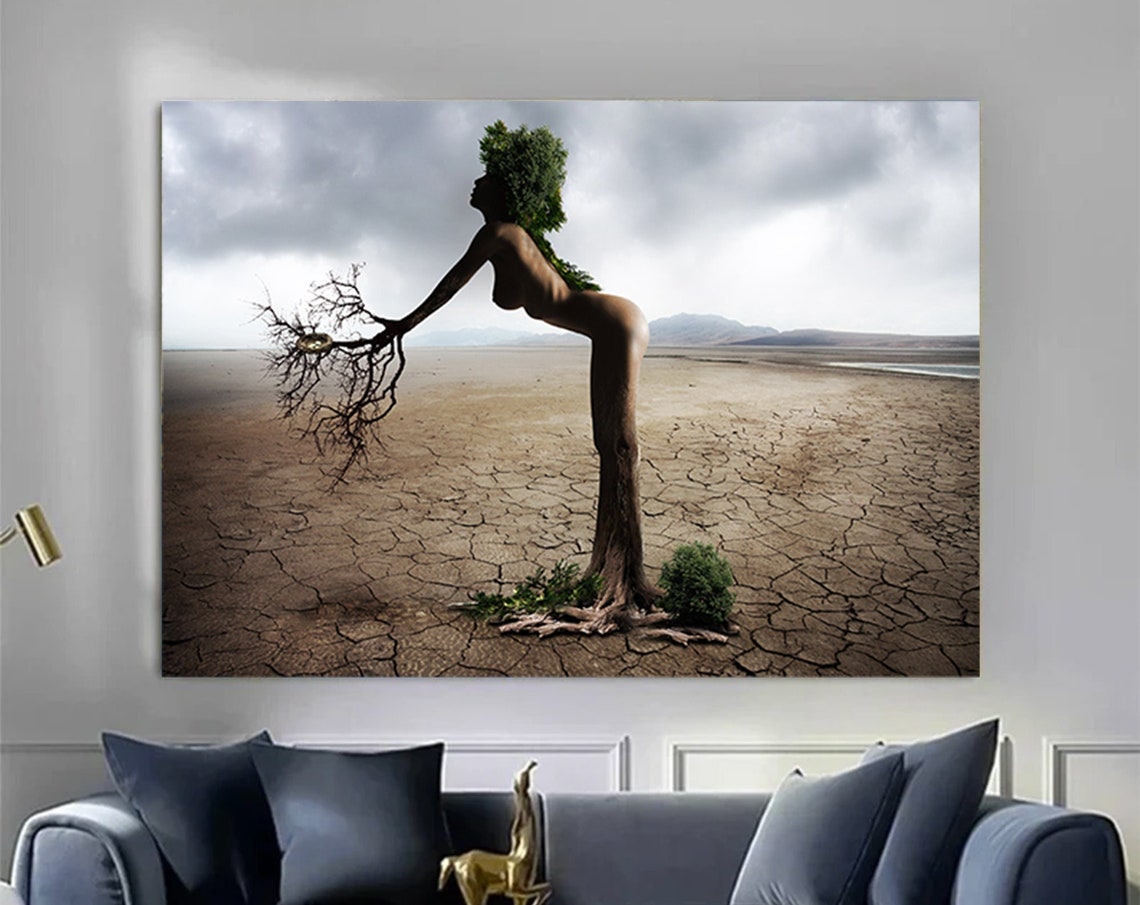 Tree Branch Print Abstract Large Forest Wall Art Trees Canvas Extra