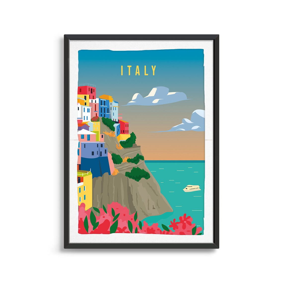 Italy Travel Poster, Country City Wall Art - Image 2