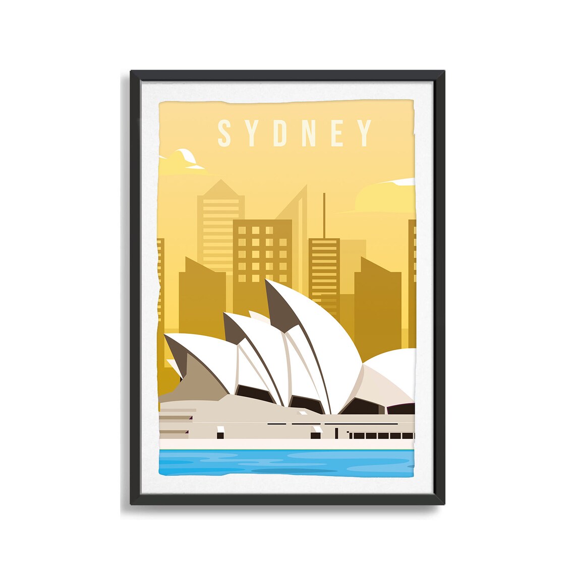 Sydney Opera House Travel Poster Australia Harbour Landmark Art - Image 2