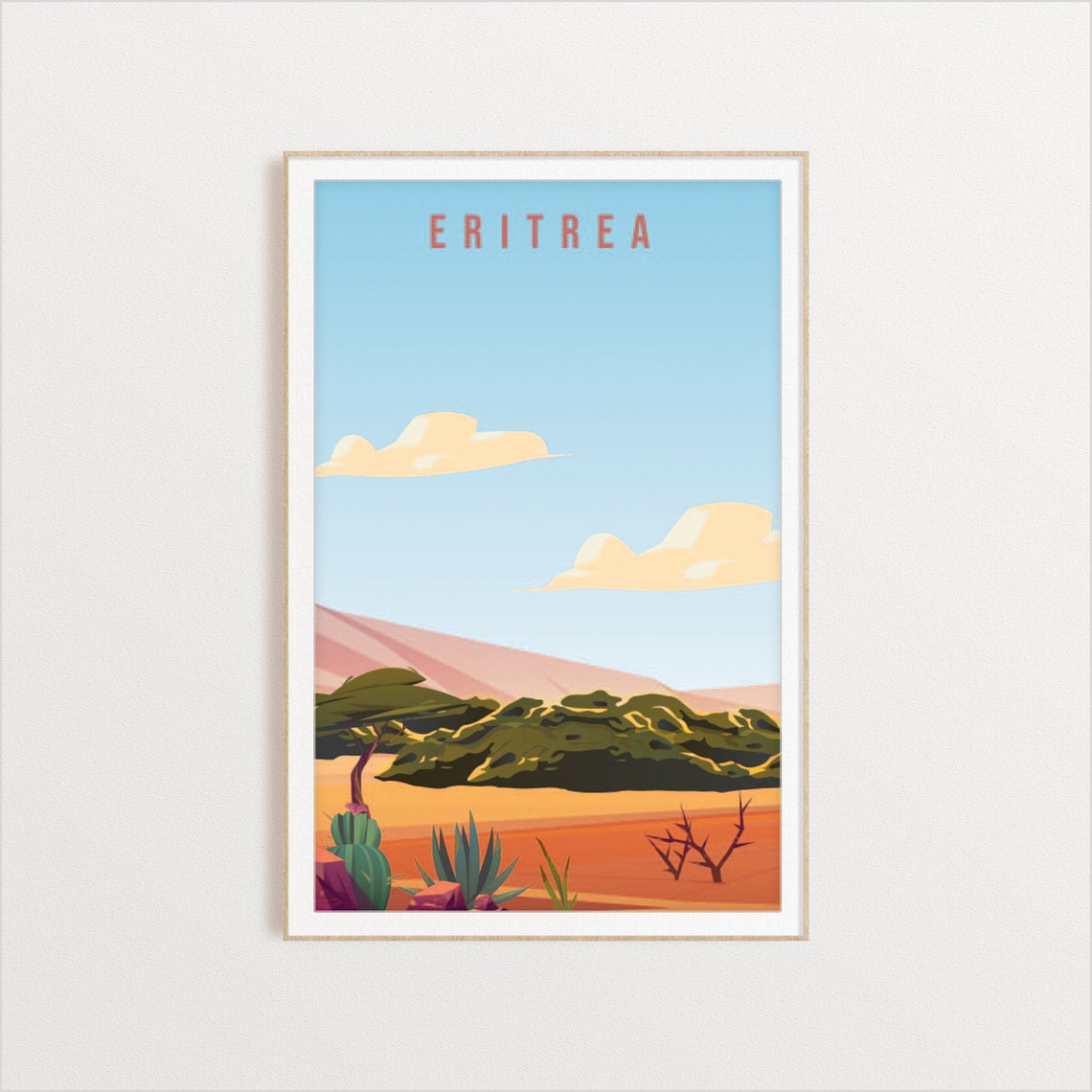 Eritrea Country Travel Poster Art Print - Image 2