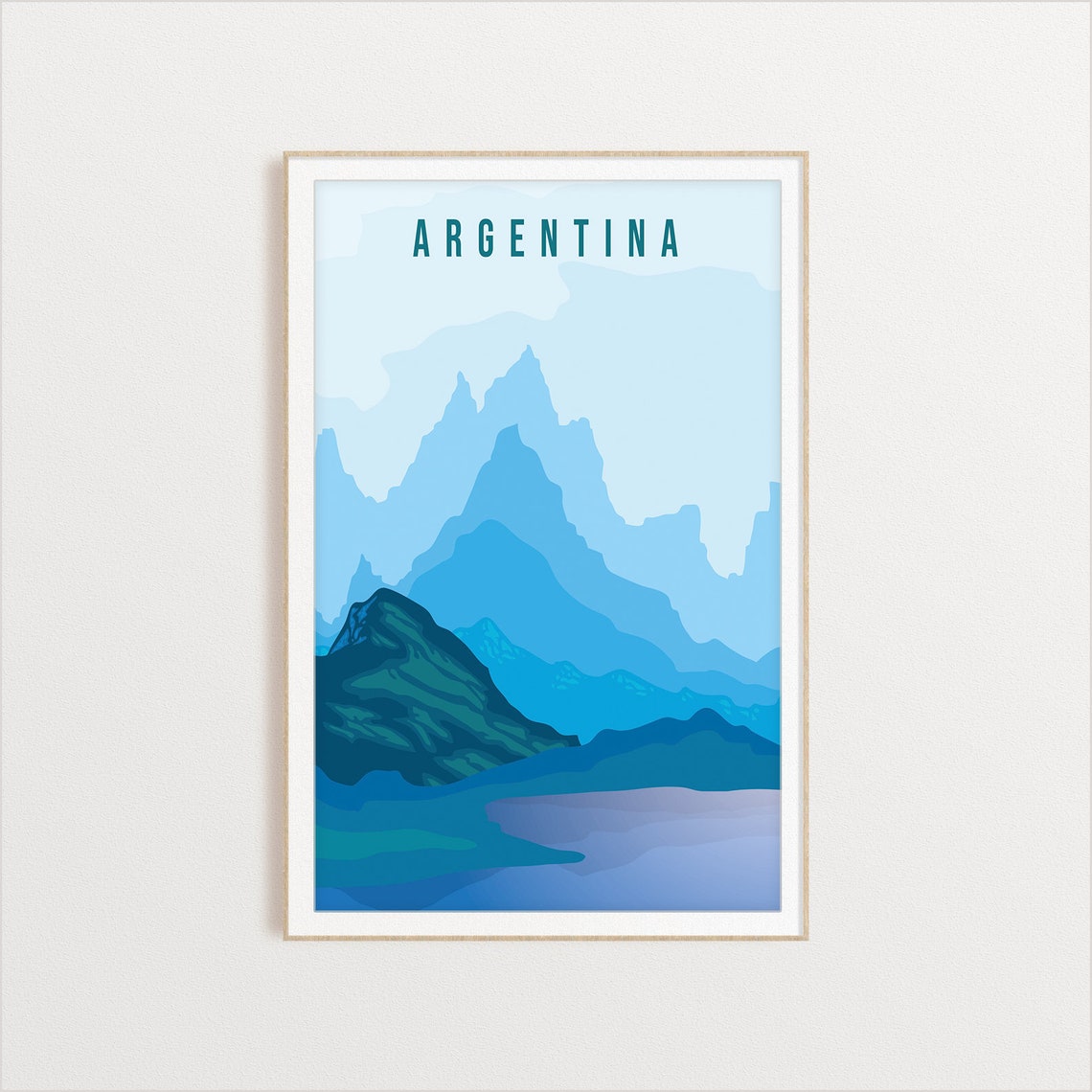 Argentina Country Poster Country Art Country Wall Art Country Print Country Poster Country Print Travel Gift Travel Illustration