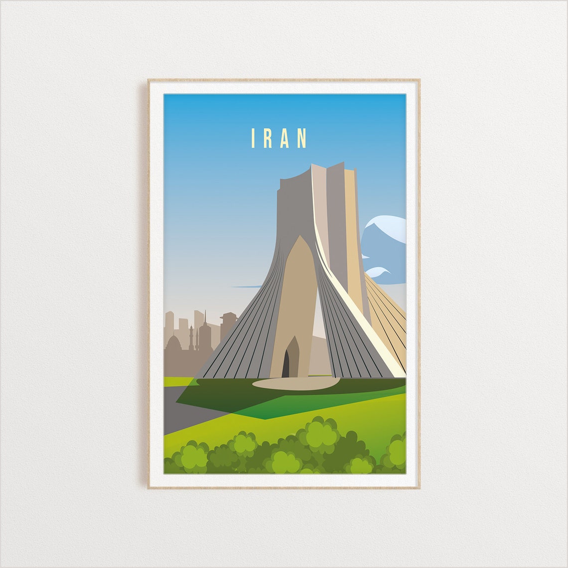 Iran Country Poster Art City Wall Art Country Art Country Poster Country Print Country Art Iran Travel Illustration - Image 2