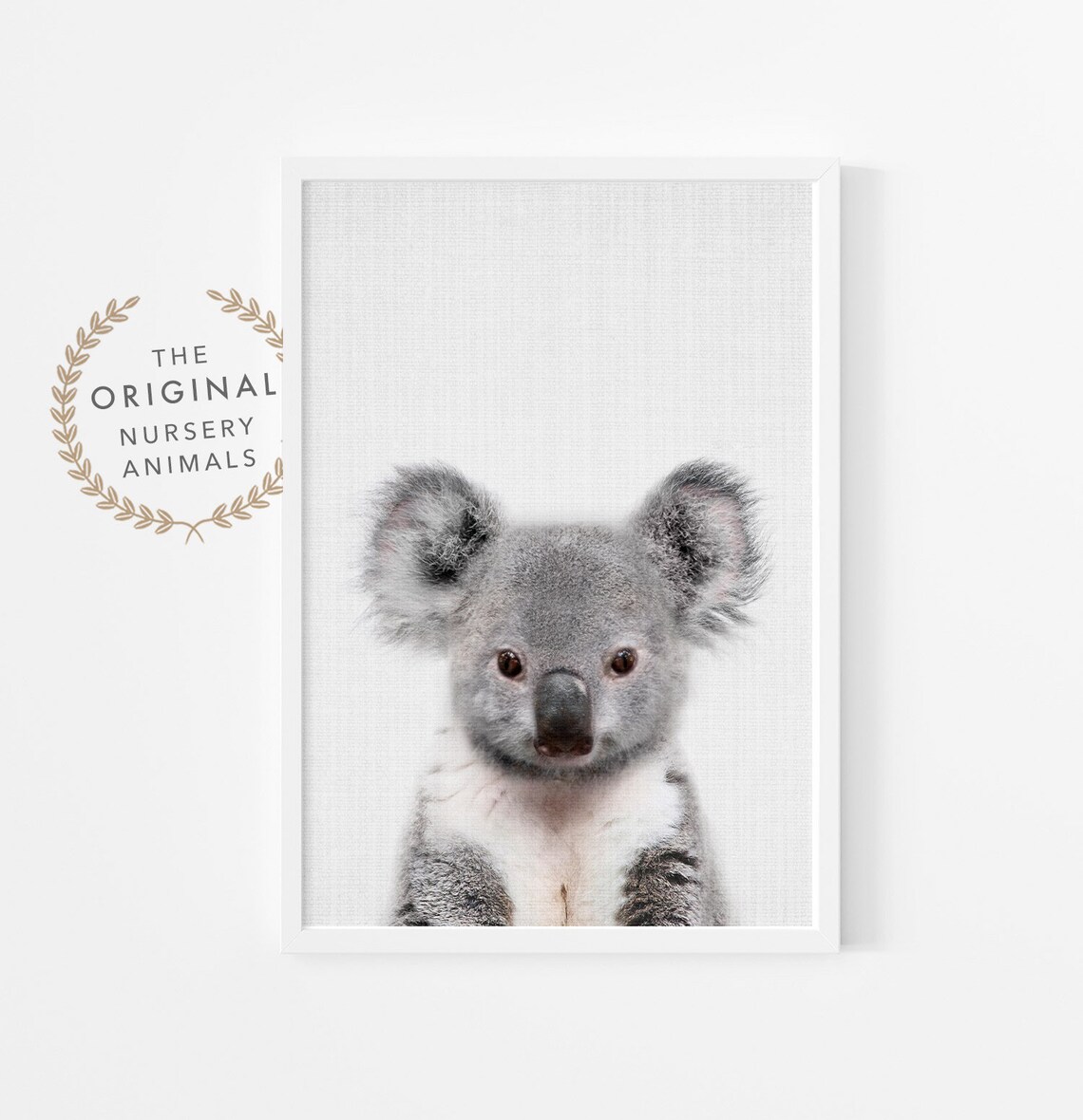 Baby Koala Nursery Wall Art, Australian Animal Print
