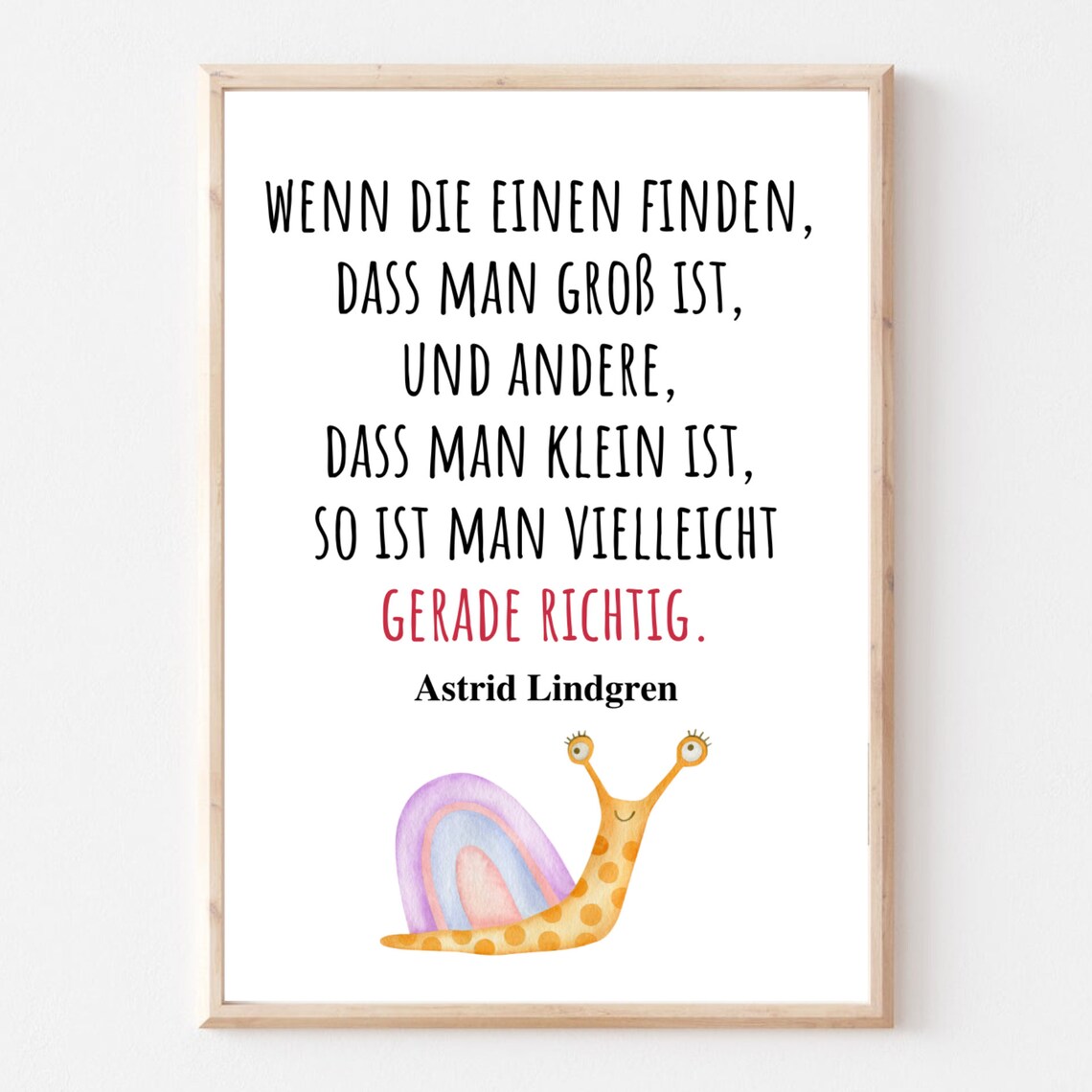 Big Small Just Right Quote, Motivational Art Print - Image 3