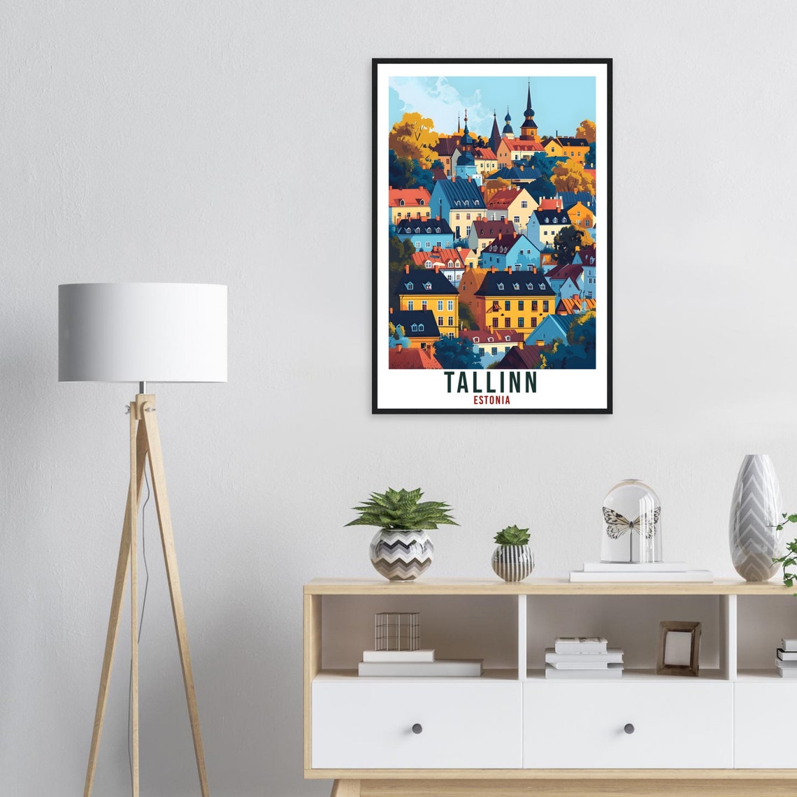 Tallinn Estonia Travel Print Wall Art Tallinn Wall Hanging Home Dcor Tallinn Gift Art Lovers Estonia Artwork Gift Print Tallinn City Poster - Image 3
