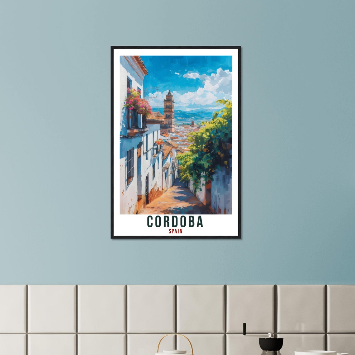 Cordoba Travel Print Spain Home Decoration Cordoba Spanish City Wall Art Gift Wall Hanging Art Lover Spain Artwork Cordoba Travel Poster - Image 4