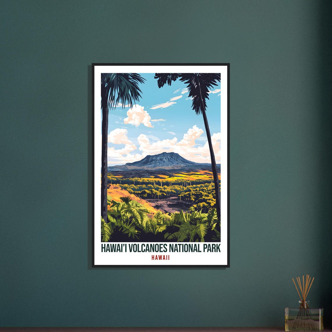 Hawaii Volcanoes National Park Usa Travel Print Wall Art Wall Hanging Home Dcor Hawaii Volcanoes Gift Travel Art Usa Artwork Travel Poster - Image 3