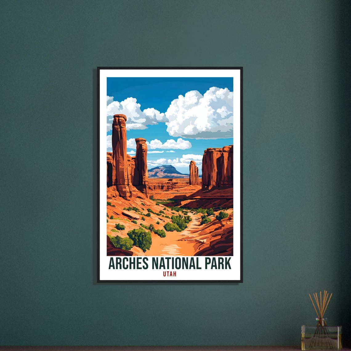 Arches National Park Usa Travel Print Wall Art Wall Hanging Home Dcor Arches National Park Utah Gift Travel Art Usa Artwork Travel Poster - Image 3