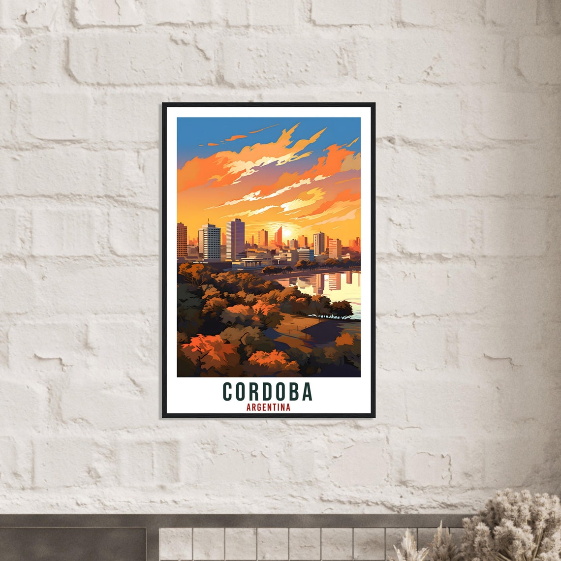 Cordoba Travel Print Wall Art Cordoba Argentina City Landscape Artwork Cordoba Art Gifts Cordoba Travel Poster Argentinian Art Lovers Gift - Image 3