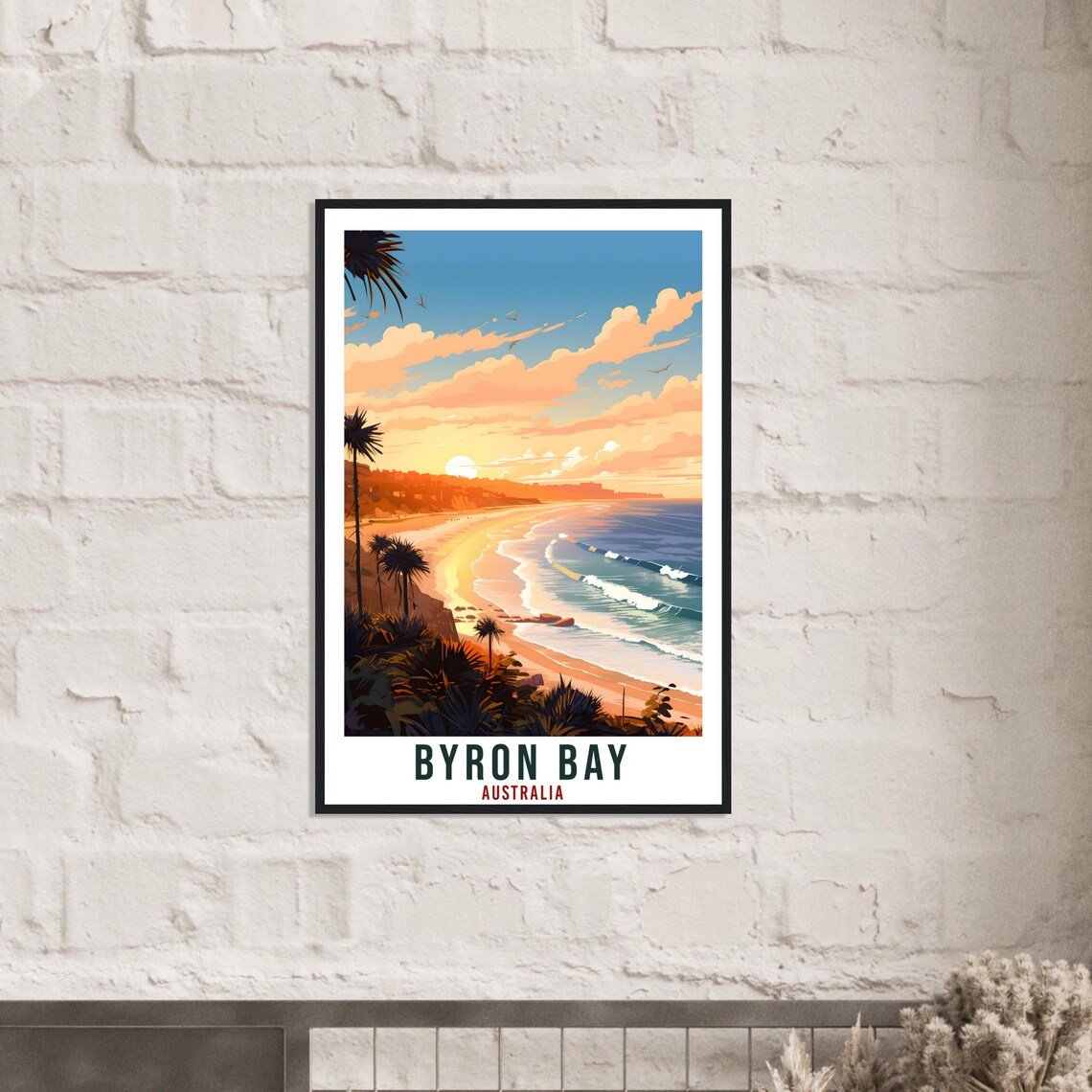Byron Bay Travel Poster, Australian Wall Art Print - Image 2