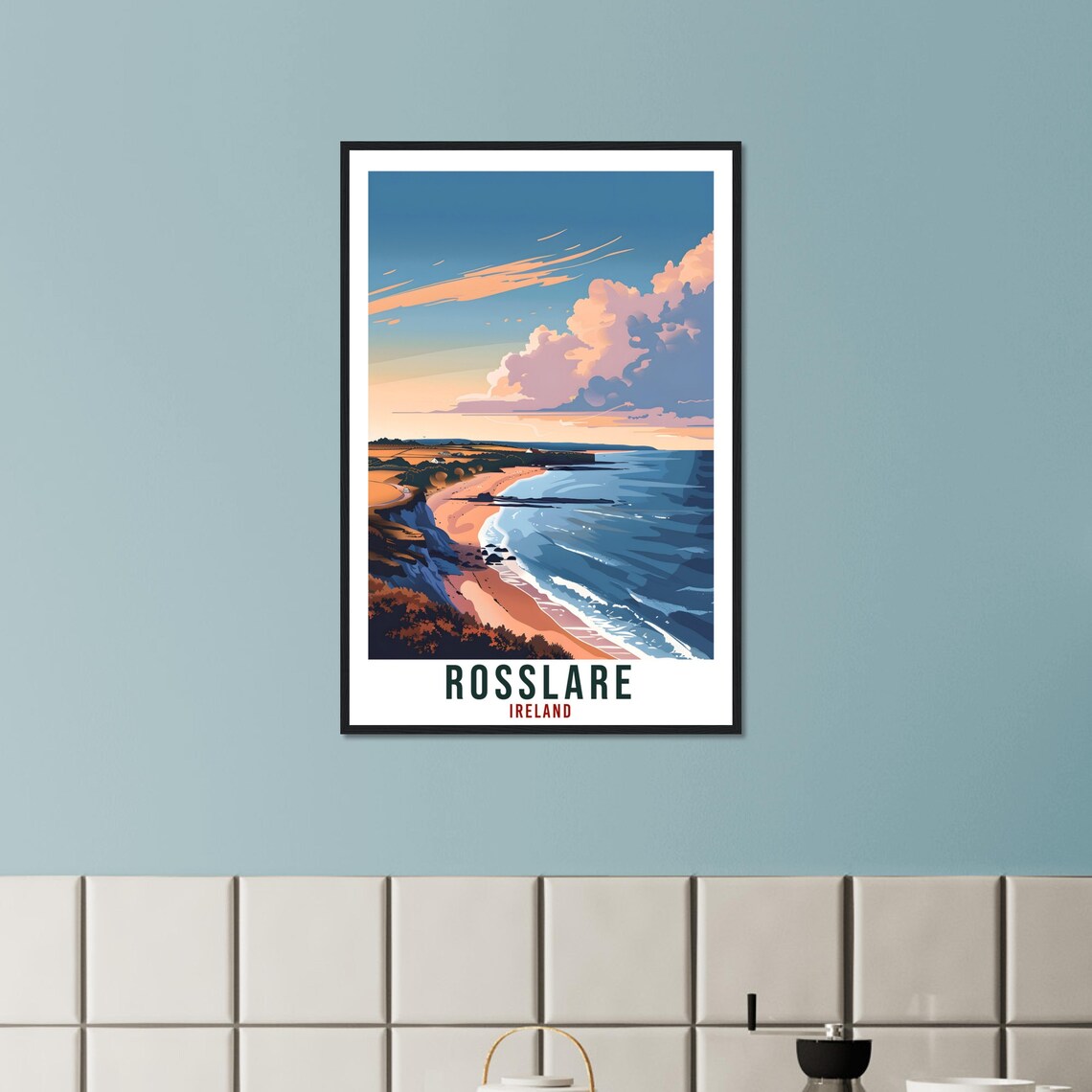 Rosslare Travel Poster, Ireland Wall Art - Image 2