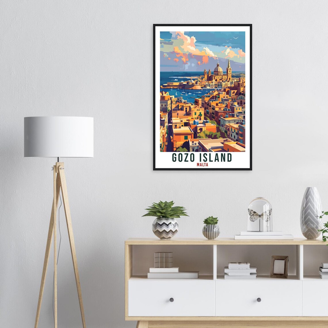 Gozo Island Travel Poster, Malta Travel Art Print - Image 2