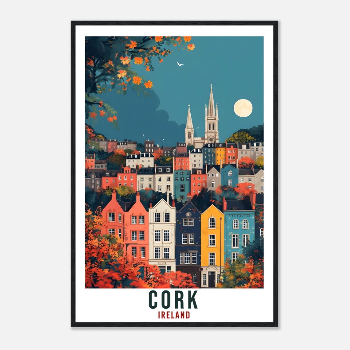 Cork Travel Poster, Ireland Home Decoration - Image 4