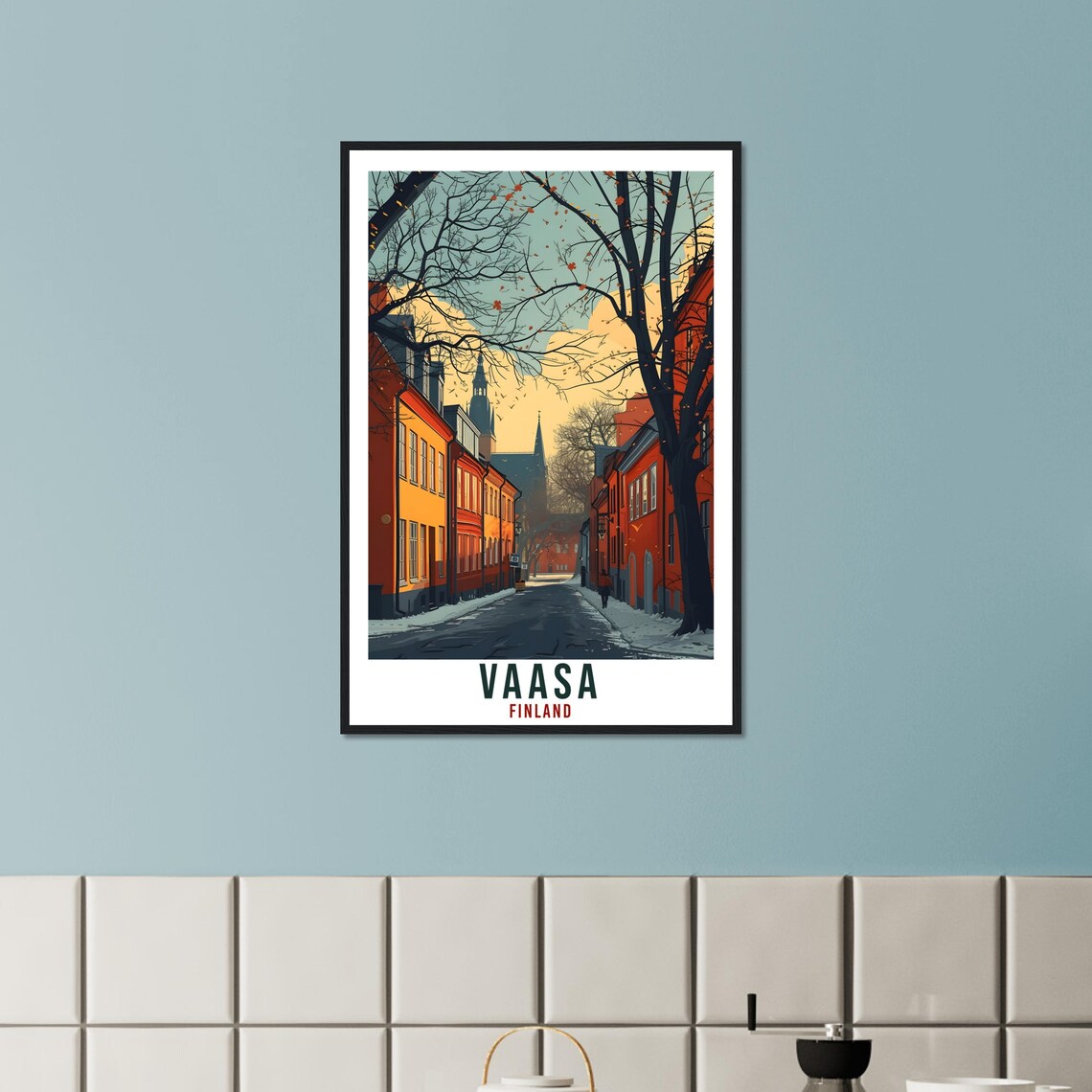 Vaasa Finland Travel Poster, Europe Wall Art - Image 2